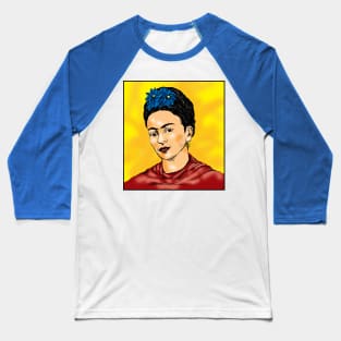 Frida Kahlo Print Baseball T-Shirt